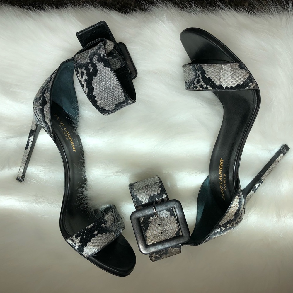 Saint Laurent Snake Skin Sandals